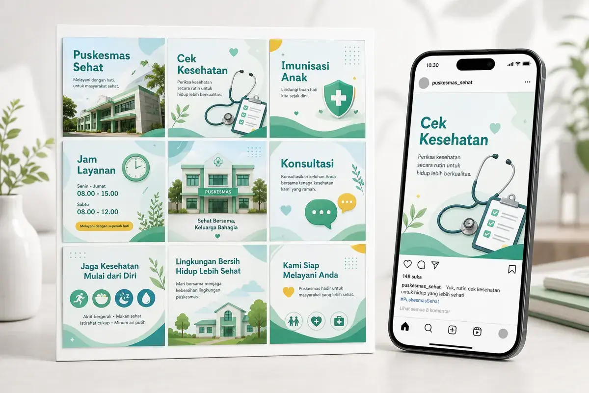 Preview desain feed Instagram 2